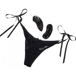 Chiloți Vibratori Little Black Thong pe Denysa.ro