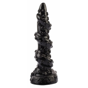 Chisa Octopus Bugbear 23.5 cm Dildo cu Texturi Monstruoase Negru pe Denysa.ro