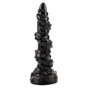 Chisa Octopus Bugbear 23.5 cm Dildo cu Texturi Monstruoase Negru pe Denysa.ro