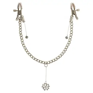 Cleme Crystal Nipple Clamps Argintiu