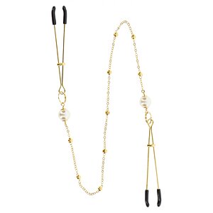 Set Cleme Mameloane Cu Lant Auriu