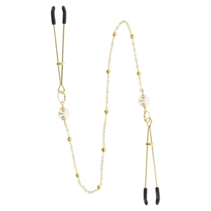 Cleme Pentru Sfârcuri Deluxe Chain Auriu pe Denysa.ro