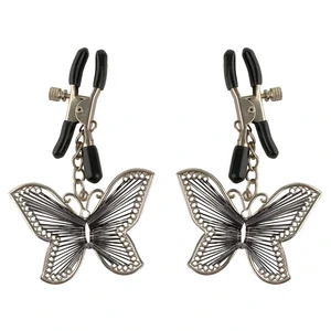 Cleme Sfârcuri Butterfly Argintiu Cleme Sfârcuri Butterfly Argintiu pe Denysa.ro