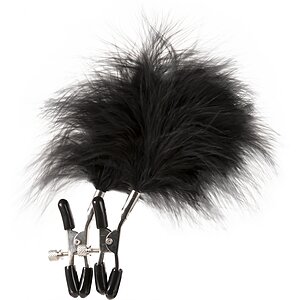 Cleme Sfarcuri Feathered Nipple Clamps Negru