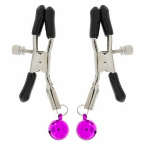 Clești ToyJoy Pentru Sfârcuri Nipple Teasers cu Clopoței Negru pe Denysa.ro