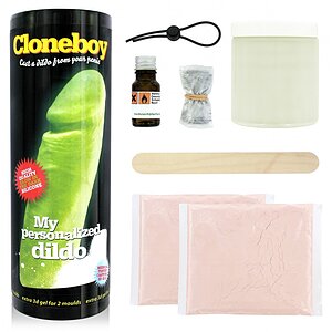 Clonă Pentru Penis Cu Dildo Glow In The Dark Verde pe Denysa.ro