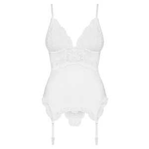 Corset Alb Elegant Obsessive 810-COR Corset Alb Elegant Obsessive 810-COR pe Denysa.ro