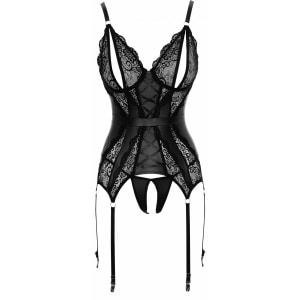 Corset Cottelli Collection Annalee Negru pe Denysa.ro