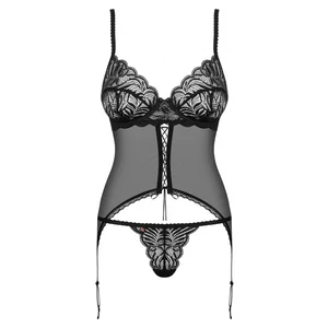 Corset Cu Șnur Obsessive Contica Negru S-M