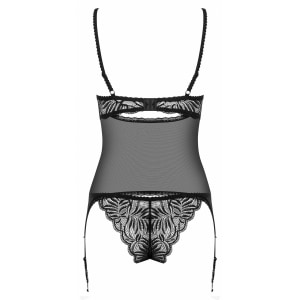 Corset Cu Șnur Obsessive Contica Negru S-M