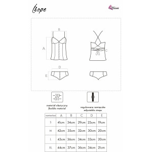 Corset LivCo Isope Alb L