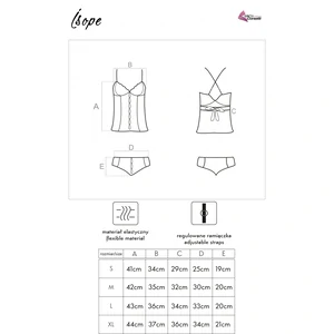 Corset LivCo Isope Alb L