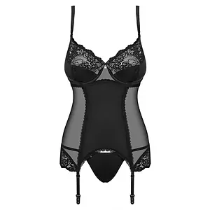 Corset Obsessive Amallie Negru L-XL