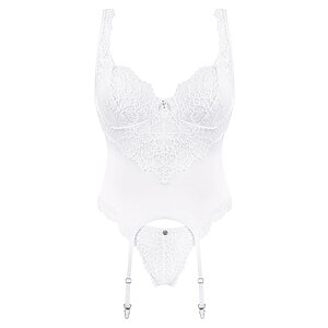 Corset Obsessive Amor Alb pe Denysa.ro