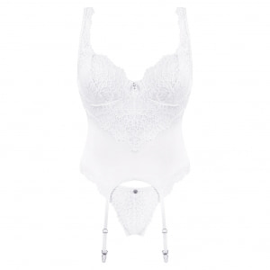 Corset Obsessive Amor Alb S-M