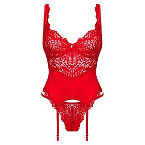 Corset Obsessive Amor Cherris Rosu L-XL