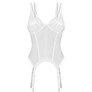 Corset Obsessive Arrowel Alb L-XL