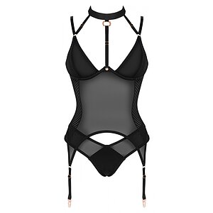 Corset Obsessive Brasica Negru pe Denysa.ro