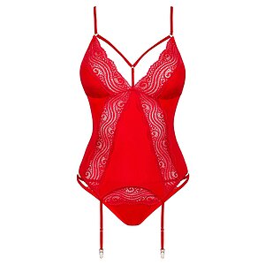 Corset Obsessive Diyosa Roșu pe Denysa.ro