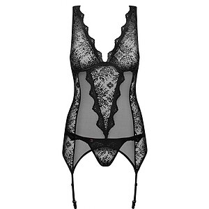 Corset Obsessive Emperita Negru pe Denysa.ro