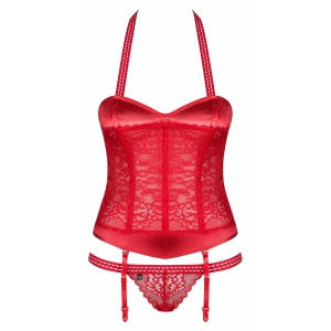 Corset Obsessive Flameria Roșu S-M