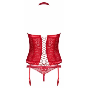 Corset Obsessive Flameria Roșu S-M