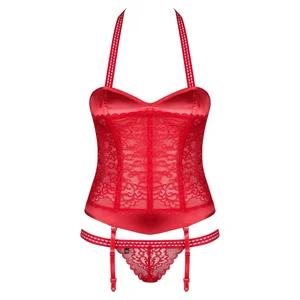Corset Sexy Rosu S M Pentru Petreceri