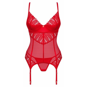Corset Obsessive Ingridia Roșu XS-S