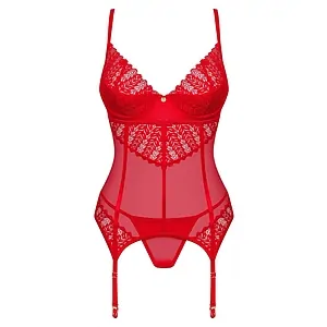 Corset Obsessive Ingridia Rosu XS-S