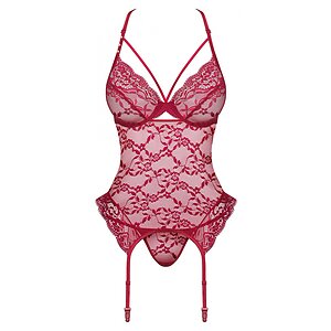 Corset Obsessive Ivetta Roșu pe Denysa.ro