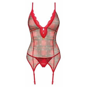 Corset Obsessive Jollymore Roșu XS-S