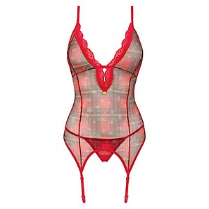 Corset Obsessive Jollymore Roșu XS-S