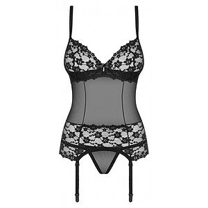 Corset Obsessive Letica Negru pe Denysa.ro