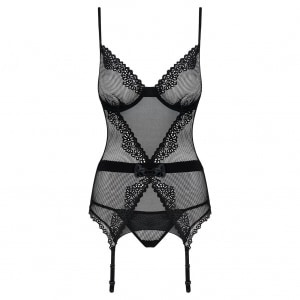 Corset Obsessive Lustella Negru pe Denysa.ro