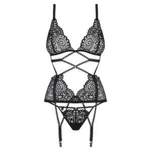 Corset Obsessive Mixty Negru pe Denysa.ro