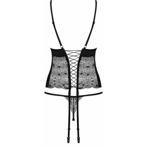 Corset Obsessive Sharlotte Negru L-XL