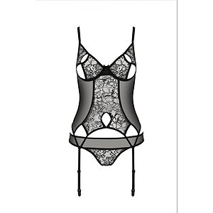 Corset Passion Eco Primulă Negru pe Denysa.ro