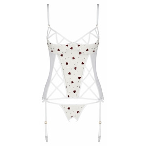 Corset Passion Lovelia Alb pe Denysa.ro