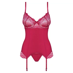Corset Roșu Obsessive Rosalyne S-M