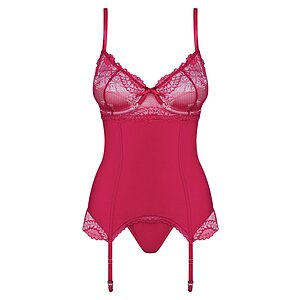 Corset Roșu Obsessive Rosalyne pe Denysa.ro