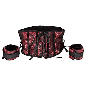 Corset Scandal Cu Catuse Negru S-L