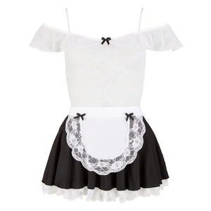 Costum Cottelli Collection Maids Dress Alb pe Denysa.ro