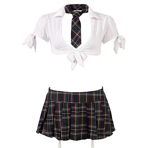 Costum Cottelli Collection Schoolgirl Alb