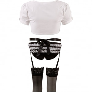 Costum Emmalyn Menajeră Cottelli Collection Negru M