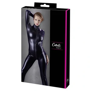 Costum Latex Cottelli Collection Jumpsuit Negru XS