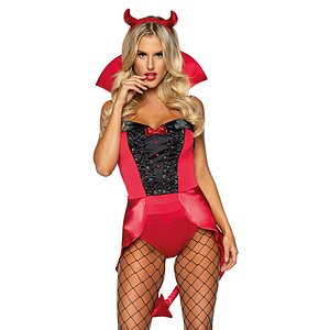 Costum Leg Avenue Devilish Darling Rosu M