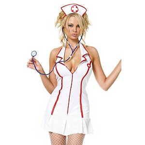 Costum Leg Avenue Head Nurse Alb pe Denysa.ro