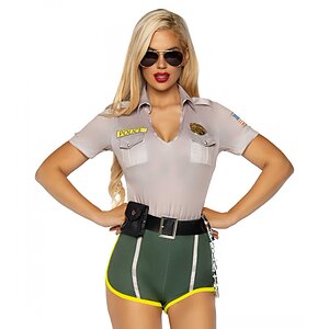 Costum Leg Avenue Hot Cop Verde XL