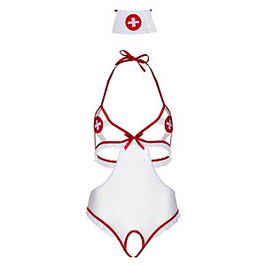 Costum Leg Avenue Naughty Nurse Body Alb XS-L