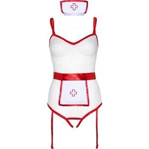 Costum Leg Avenue Nurse Roleplay Alb pe Denysa.ro
